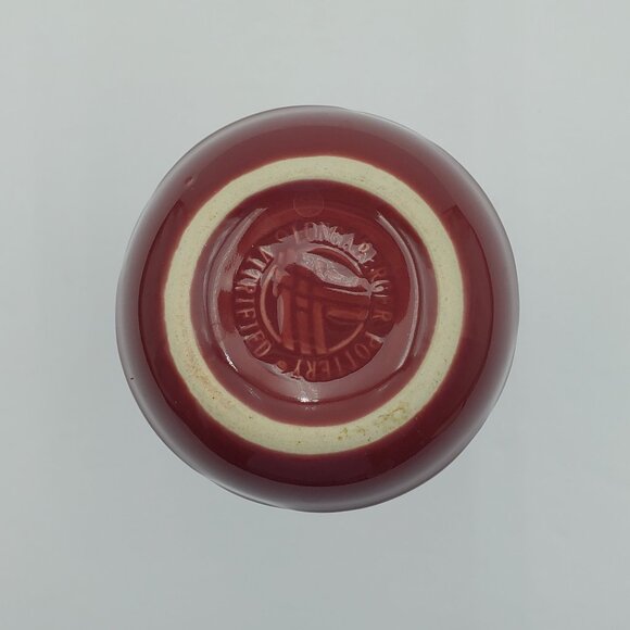 Longaberger Woven Traditions Paprika Reed Diffuser Small Round Bud Vase - Picture 4 of 5